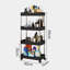 Rolling Storage Cart 83cm H x 40cm W 4 - Cabinet Sorage Trolley