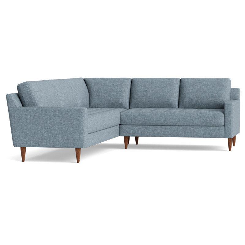 MCM Sectional, Left Hand Facing, Performance Weave - Natural