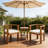 Wood Armrest Dining Chair