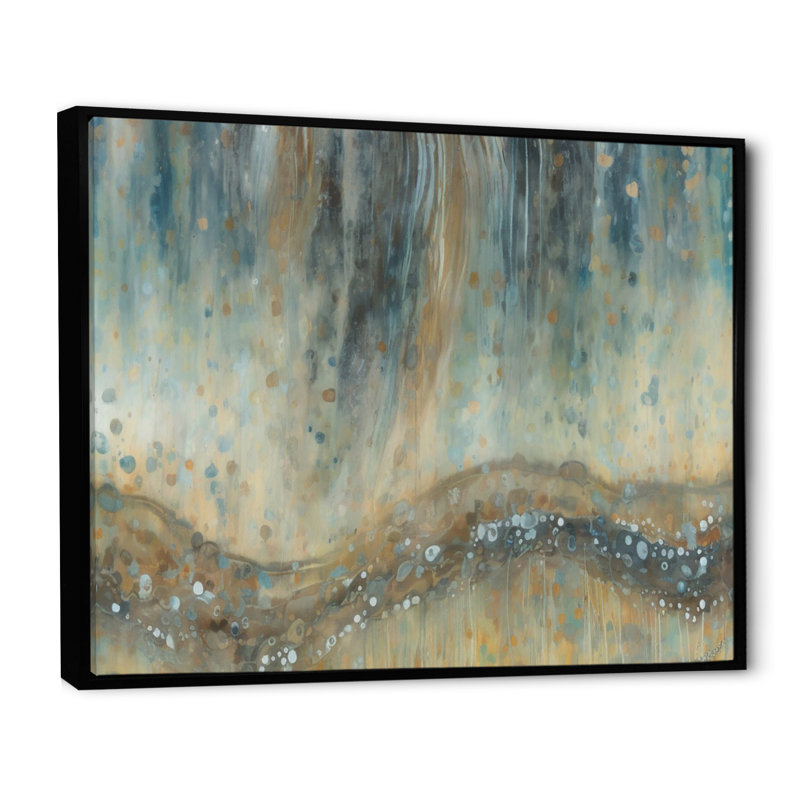 «August Mist II», reproduction sur toile, H 24 po x l 32 po x P 1 po, Toile avec cadre flottant noir