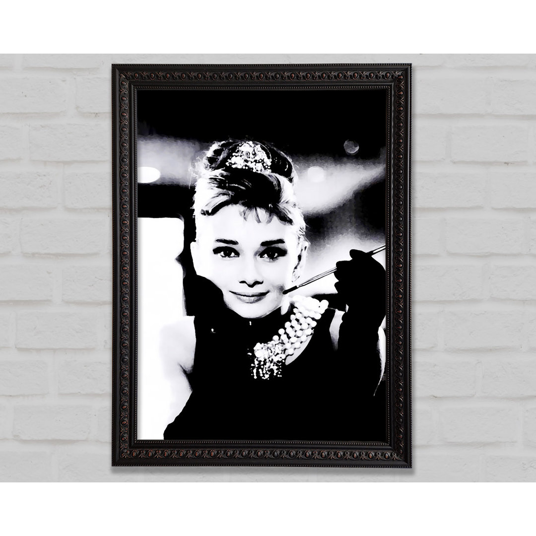 Audrey Hepburn Frühstück bei Tiffanys - Einzelne Bilderrahmen Kunstdrucke