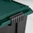20 Gal. Remington Rolling Storage Footlocker, Black & Green (2 Pack)
