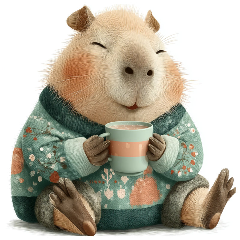Housses de couette Capybara In Pull, Très grand lit