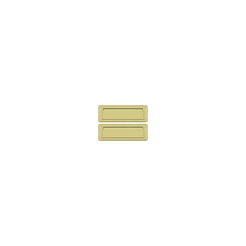 9" in x 3" Brass Mail Slot, Polished Brass