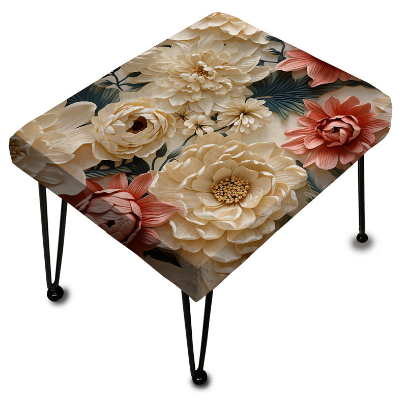 Conteh - Floral Rectangle Ottoman