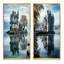 «Castles Dreamy Reflections», 2 pièces sur toile-2134873368-2134873369