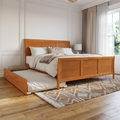 Fitzsimmons Solid Wood Platform Bed with Matching Footboard and Trundle