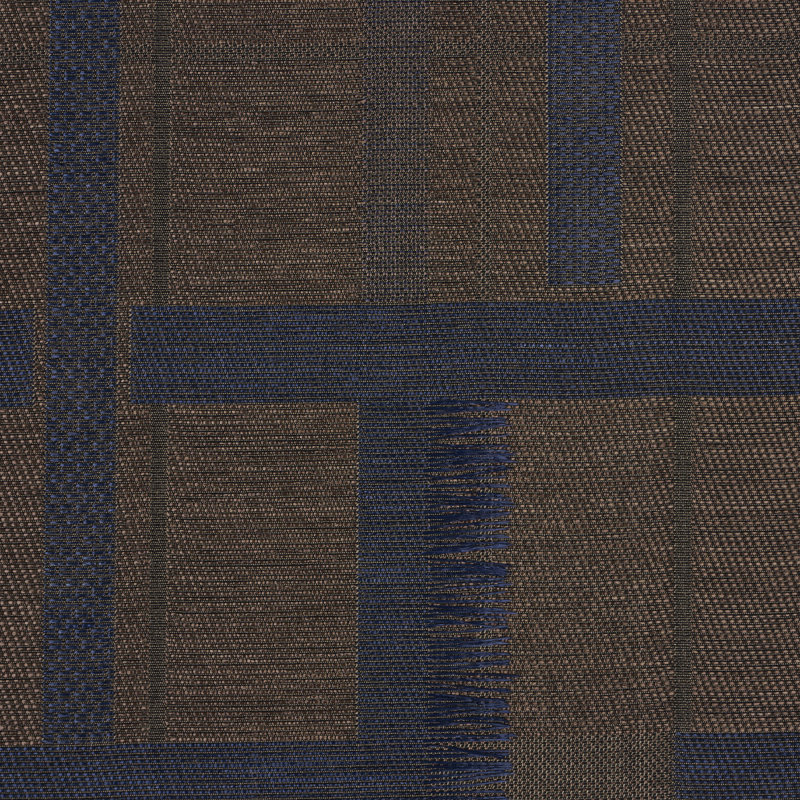 Schumacher x Patterson Flynn Axel Plaid Wallpaper, Navy/Espresso