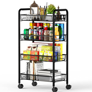 33.11'' H x 17.72'' W Utility Cart with Wheels