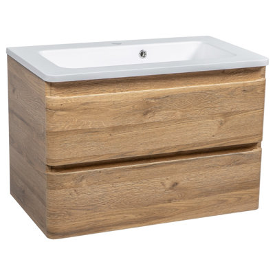 Ensemble de meuble-lavabo simple 31,3 po avec plateau en céramique et miroir Jaigo