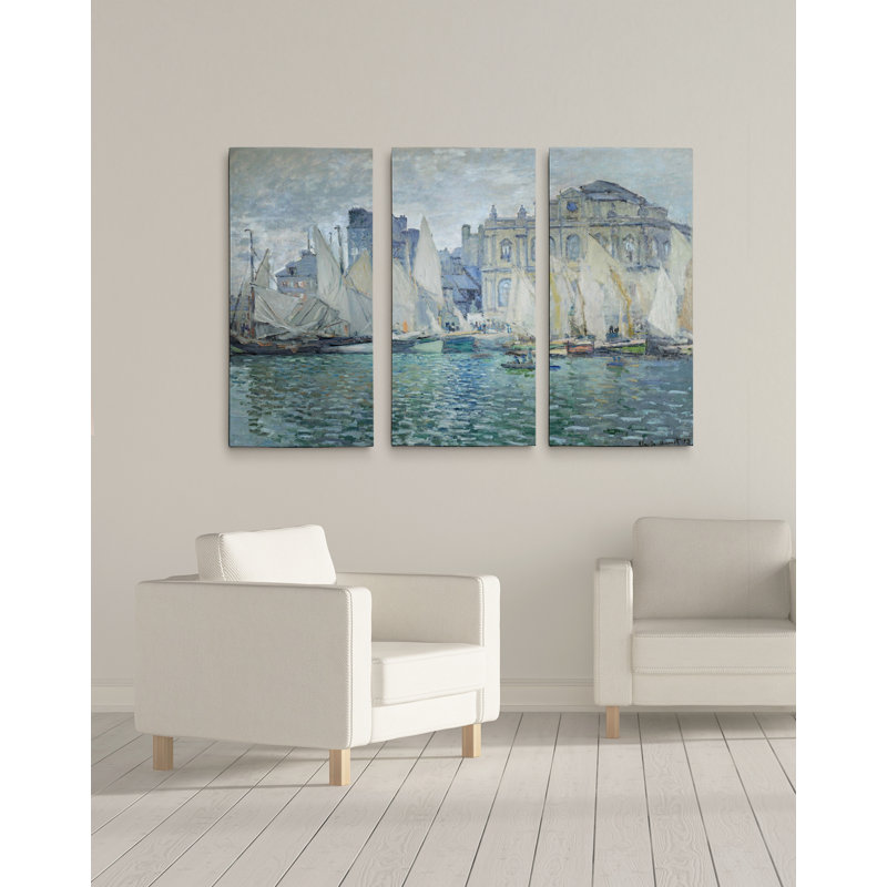 A Premium «The Museum at Le Havre» par Claude Monet, reproduction d'art sur toile, H 40 po x l 60 po x P 1,5 po