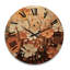 Gold Marigold Marigold Melody IV - Floral Oversized Wood Wall Clock-1732005877