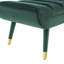 Banc d'appoint argenté en velours touffeté Byron-1660930541