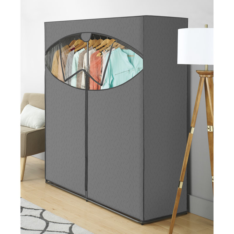 Kleopas 60'' Metal Portable Wardrobe