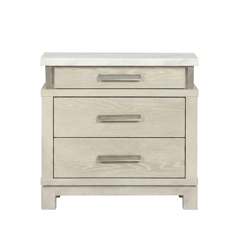 Clifton Weathered Gray 3 Drawers 28In. W Nightstand