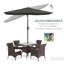 205cm X 290cm Rectangular Tilt Beach,Traditional Parasol-96006545