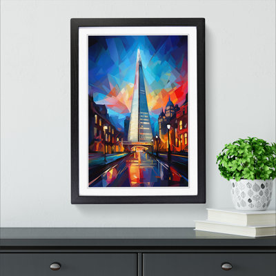 The Shard Cubism - Framed Print