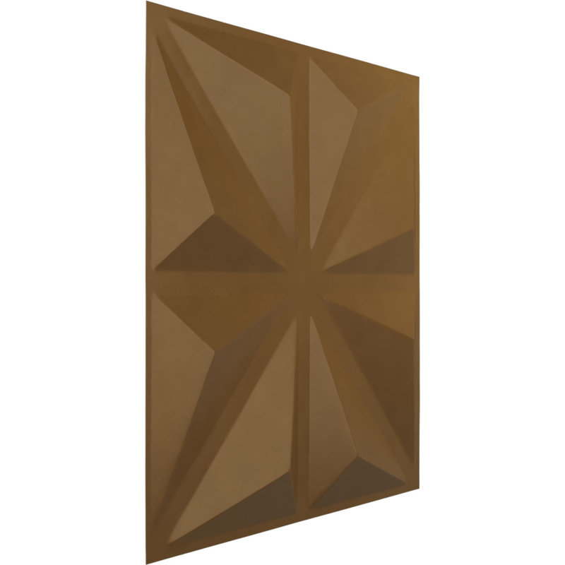 Panneau mural décoratif 3D universel l 19 5/8 po x H 19 5/8 po Bailey EnduraWall métallique (couvre 2,67 pieds carrés)