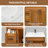 36'' Bathroom Drawers Vanity Set Sink Base with 37" Resin Sink Top Combo-98901607
