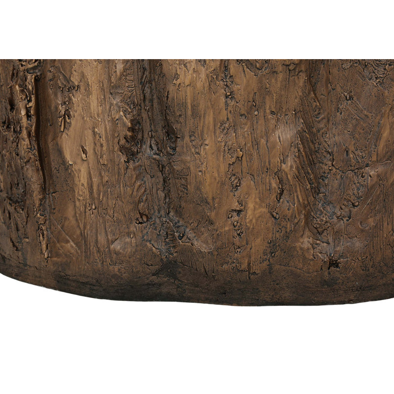 Table d'appoint contemporaine pour souche d'arbre d'intérieur ou d'extérieur, Noyer