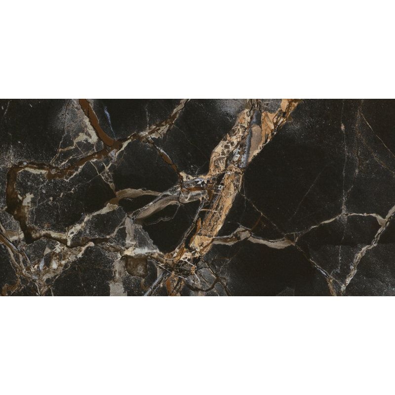 Parkview White 12 in. x 24 in. Polished Porcelain Floor and Wall Tile (15.5 sq. ft./Case), Brown