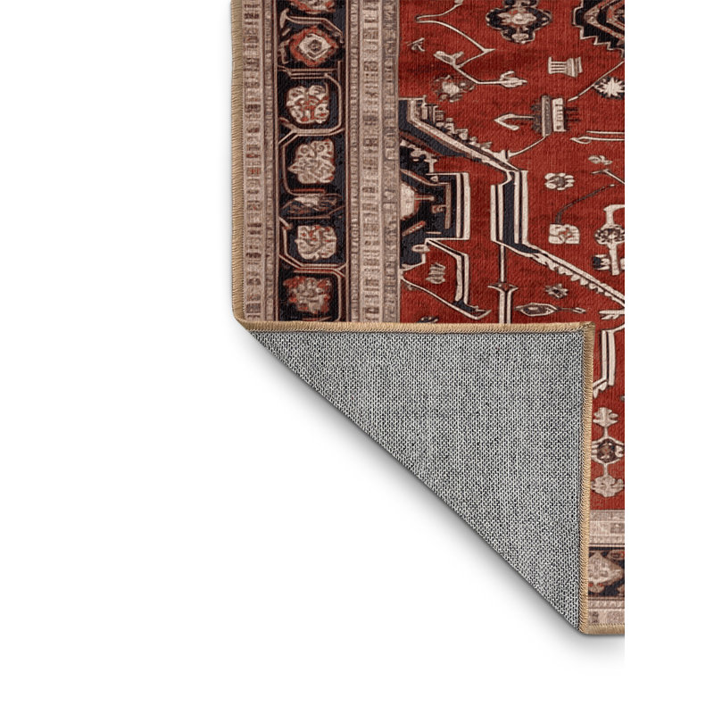 Tapis brun lavable à la machine