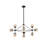 Leib Industrial 21-Light Glass Globe Chandelier 