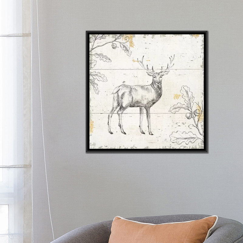 «Wild & Beautiful V», reproduction d'art sur toile, H 18 po x l 18 po x P 1,5 po, Toile avec cadre noir, Pas de tapis