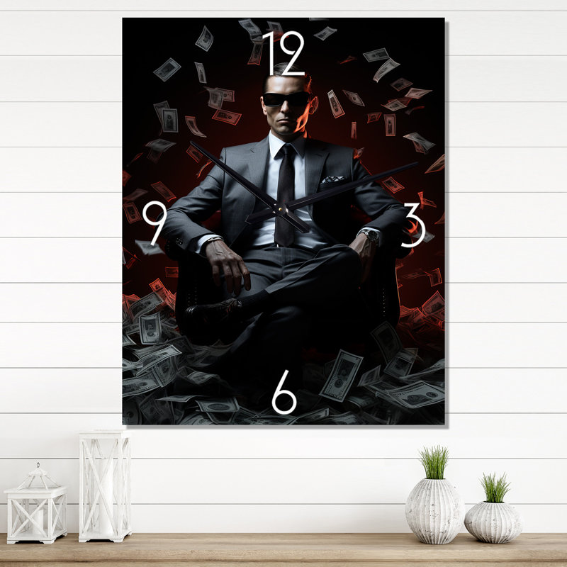 Horloge murale surdimensionnée Billionaire, Petit
