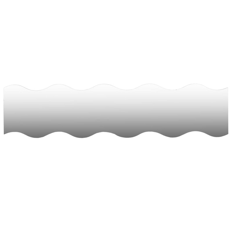 Wave Glass Wall Mounted Bathroom Mirrors Set of 4