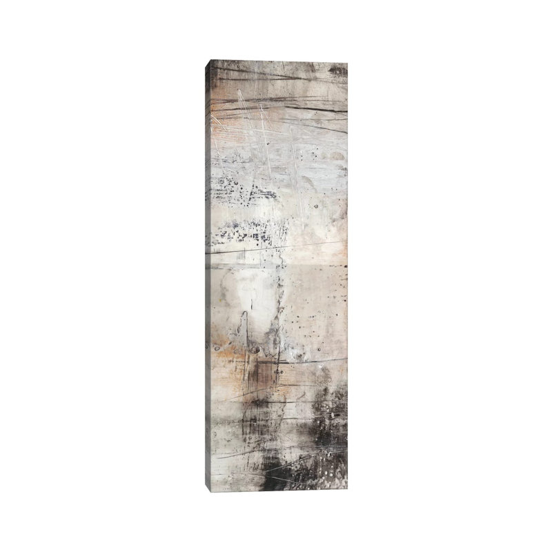 Black, White & Bronze II by Jennifer Goldberger - Wrapped Canvas Panoramic Painting, 30.48 cm H x 91.44 cm W x 1.91 cm D