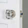 Viaggio Circolo Hammered Texture Rosette Single Dummy with Stella Crystal Knob
