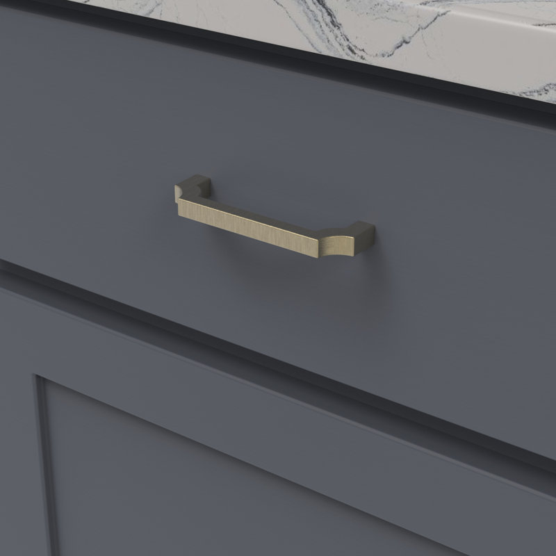 Monarch Bar Pull, 3-3/4", Champagne Bronze