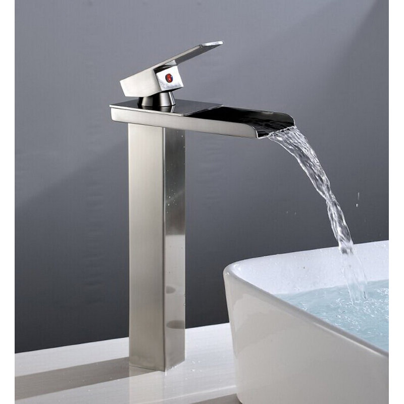 Single-Hole Single-handle Bathroom Faucet, Brushed Nickel