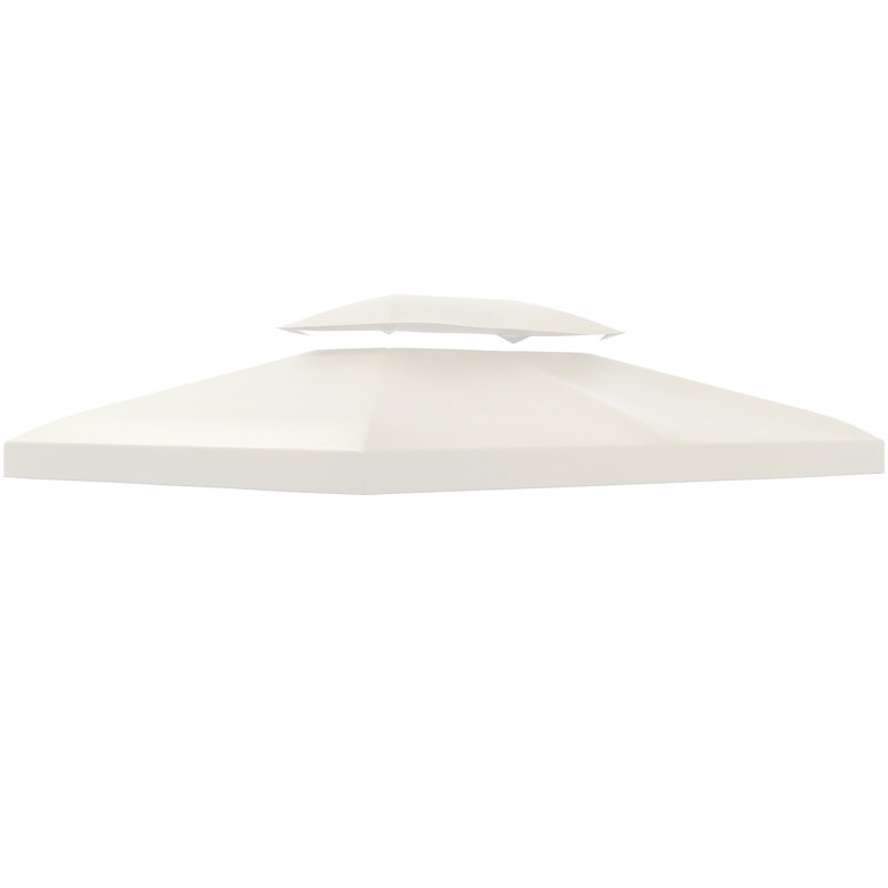 Gwinnett Dakota Fields White Fabric Replacement Canopy for Gazebo