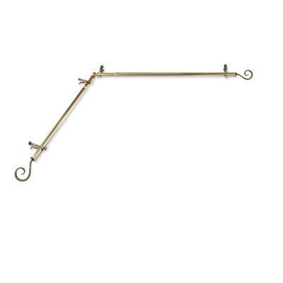 Tringle à rideaux simple Brasfield Curl