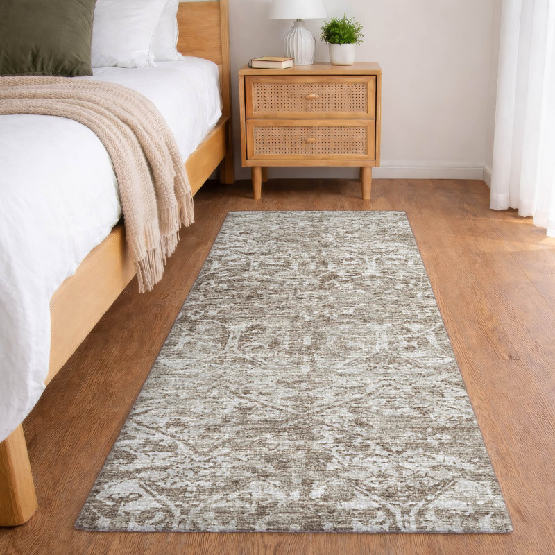 Tapis serpentin haut de gamme Premium ADS40, Taupe, Tapis de couloir 2 pi 3 po x 7 pi 6 po