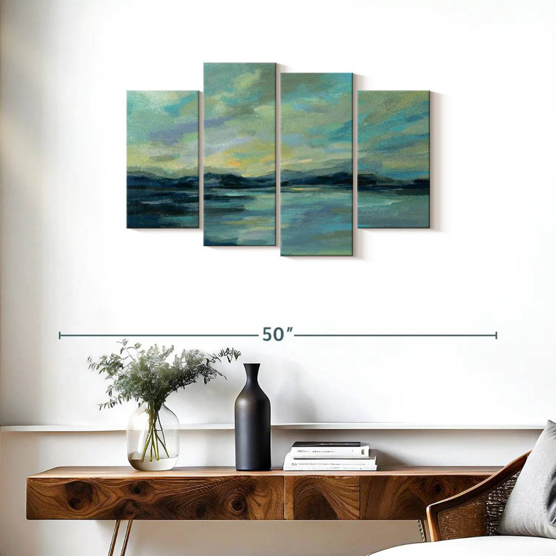 Gillard Indigo Sea I, 22" H x 36" W
