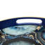 Akasya 2 piece Glass Decoration Tray for Living Room Decor, Agate Design Round Plastic Serving Tray-1739615231