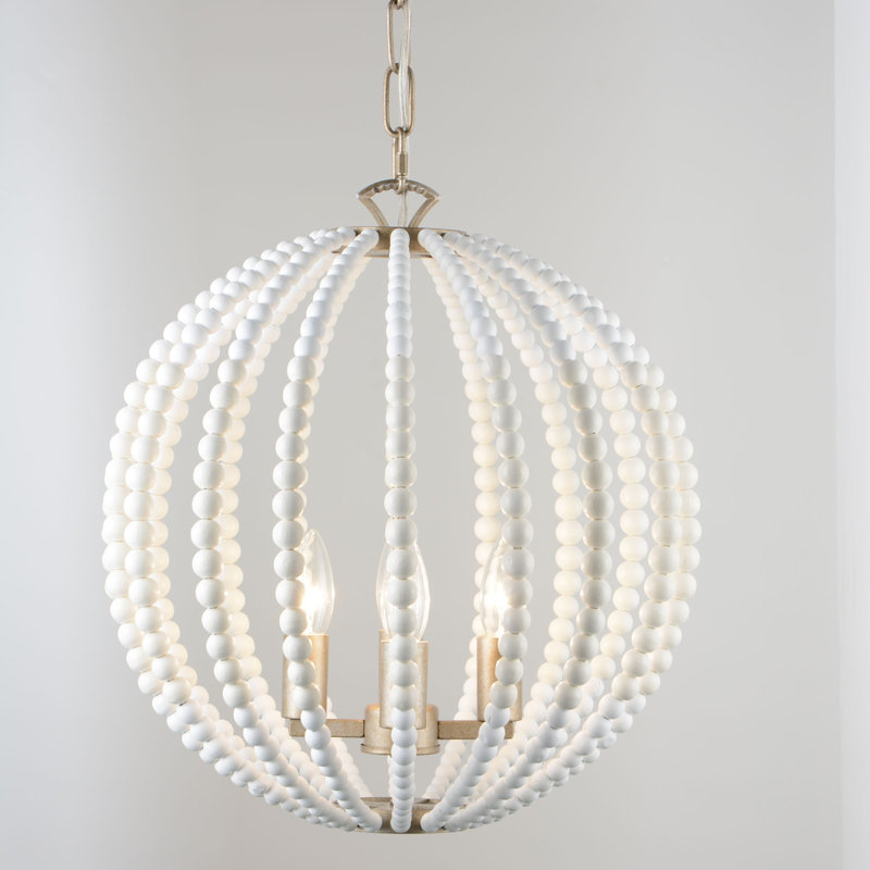 Luminaire suspendu sphérique unique à 4 lumières