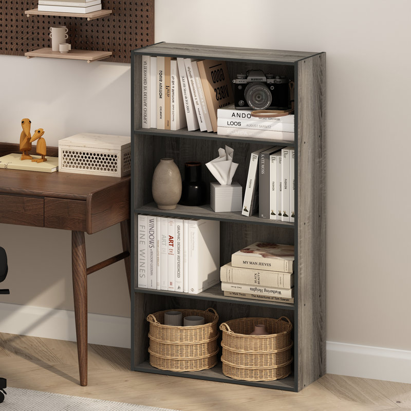 Simple Standard Bookcase, French Oak, (4 Shelves) 105.92cmH x 59.94cmW x 23.88cmD