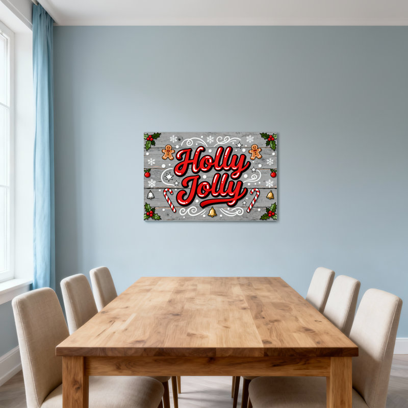 Motif de Noël houx de Noël avec décorations de Noël, H 16 po x l 24 po