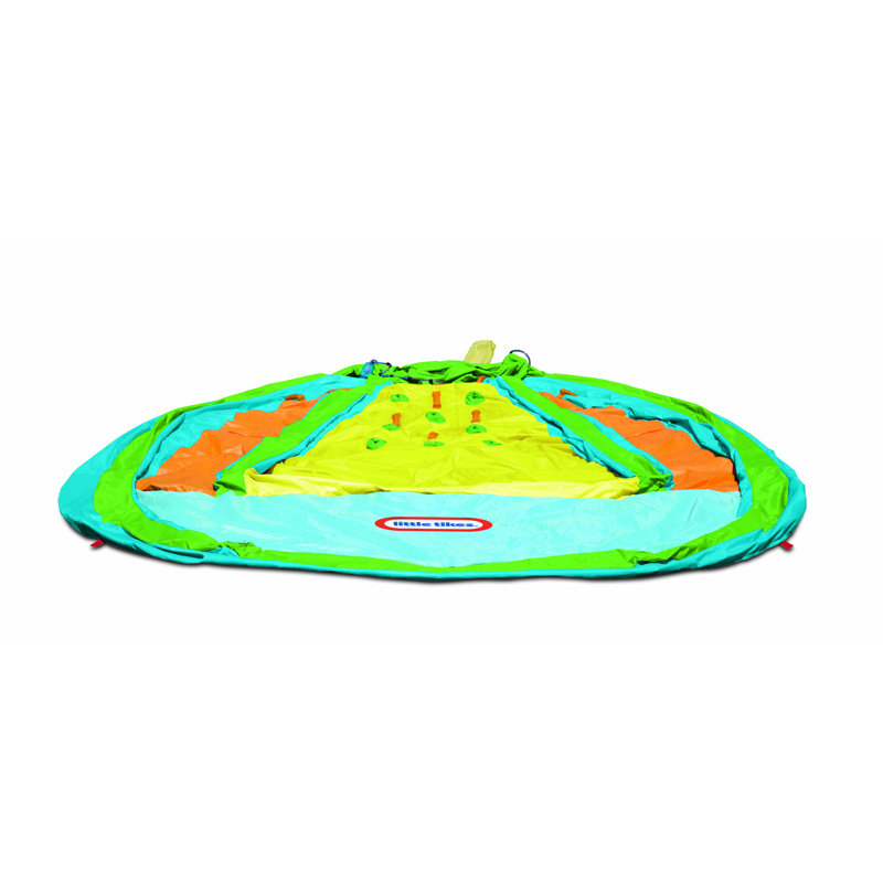 Blue and Yellow Inflatable Water Slide with Blower