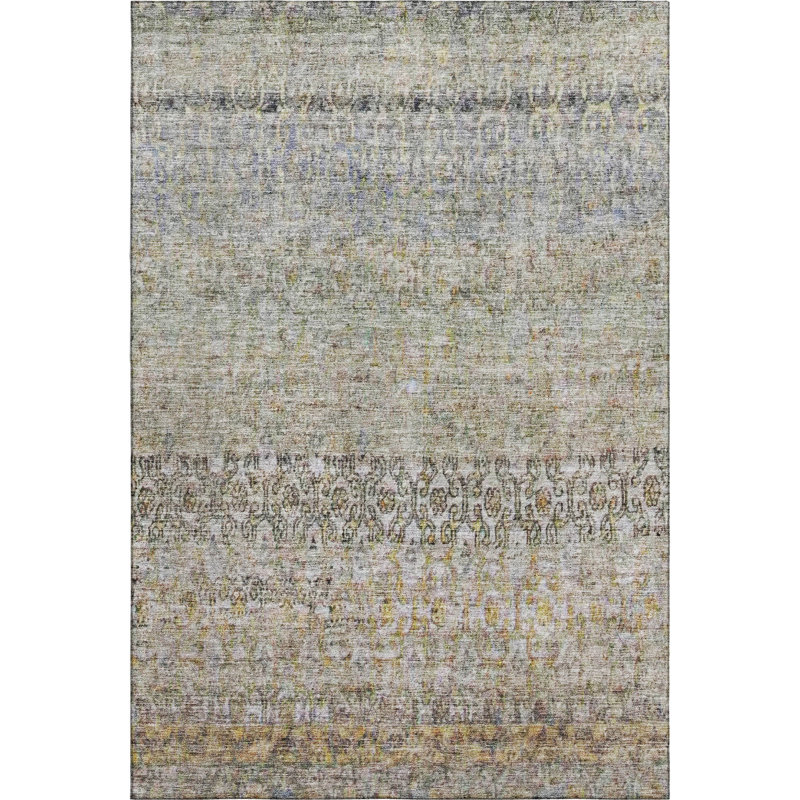 Tapis de qualité supérieure lavable à la machine Jacoby AMF1173 Global, Rectangle 10 pi x 14 pi