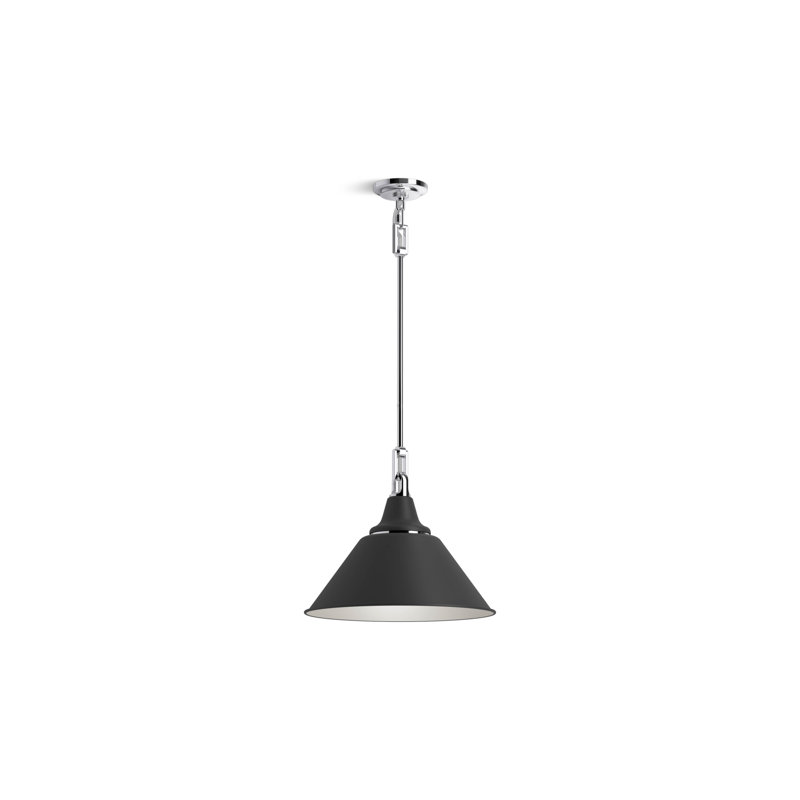 Varla 24 In. Pendant, 72.44" H x 16" W x 12.38" D, Chrome