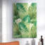 Green Palm Leaves - Wrapped Canvas Print