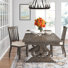 Kalysia Extendable Solid Wood Solid Wood Top Trestle Dining Set