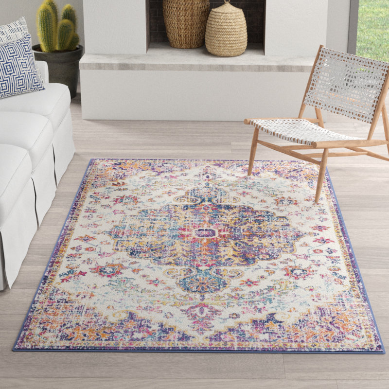 Cassville Power Loom Burgundy/Teal Rug, Rectangle 160 x 220cm
