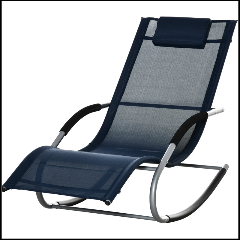 Chaise berçante inclinable Outsunny