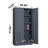 Metal Garage Storage Cabinet With 2 Doors And 4 Adjustable Shelves - 71.96-Inch Steel Lockable File Cabinet With Pegboard Interior, Suitable For Home Offices, Garages, Gyms, Schools (Gray)